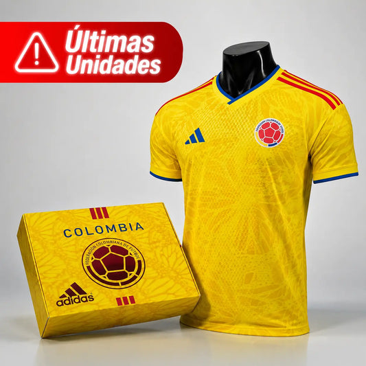 Camiseta Local Colombia 2026 Versión JUGADOR + Caja de Lujo