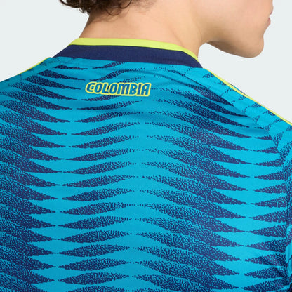 Camiseta Colombia 2026 Versión Jugador Visitante Azul