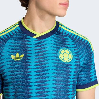 Camiseta Colombia 2026 Versión Jugador Visitante Azul